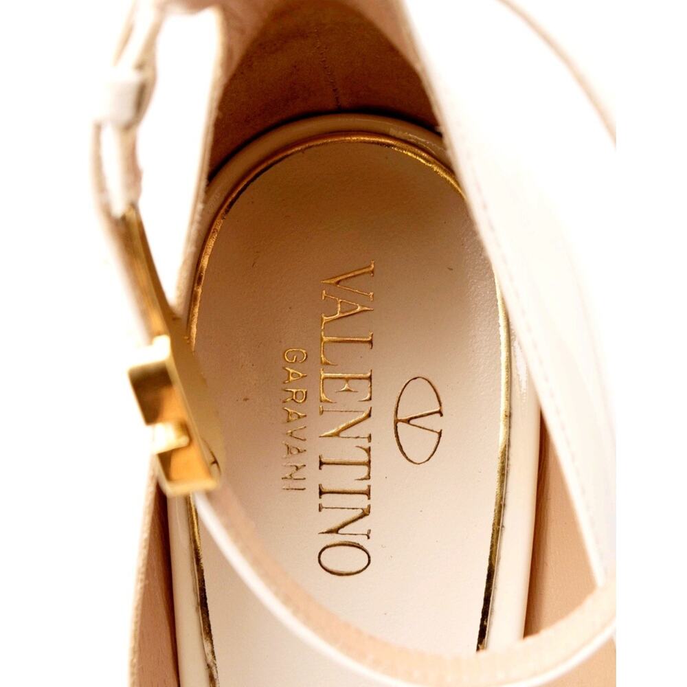 VALENTINO GARAVANI Leather Pump Shoes US10 VLogo . - Picture 5 of 16